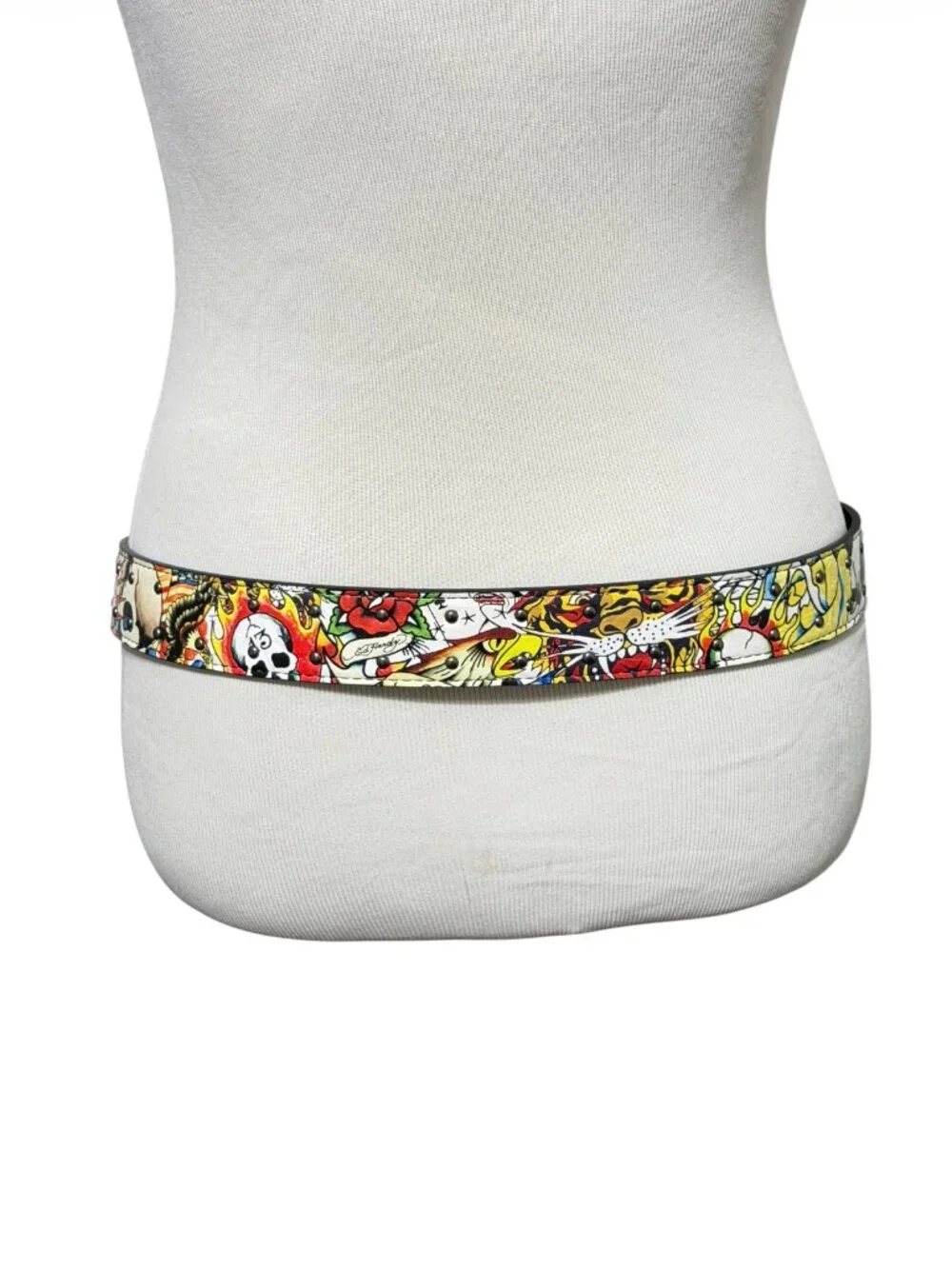 NWT Ed Hardy Studded Belt Y2K Mens Size 34